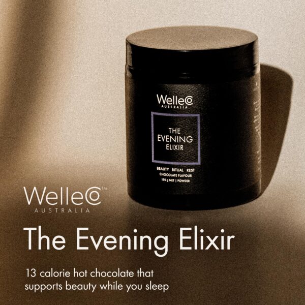 Etiqueta frontal de Evening Elixir