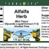 Etiqueta extracto alfalfa liquido glicerina TerraVita