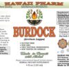 Version 1.0.0 Etiqueta de extracto de bardana sin alcohol Hawaii Pharm 4 oz