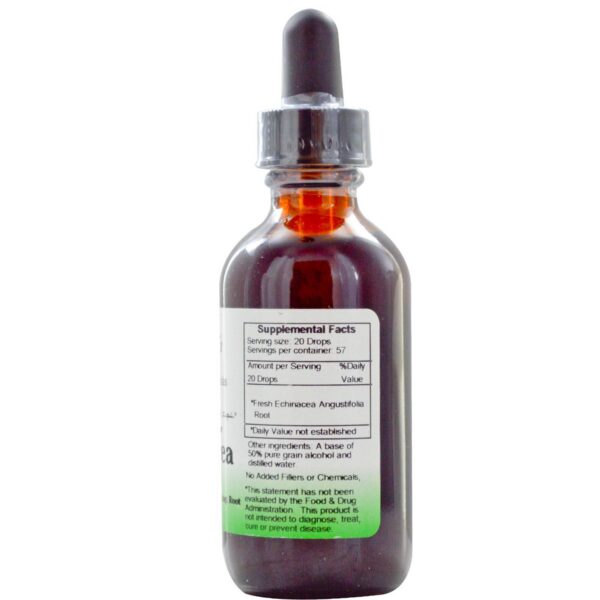 Etiqueta extracto Echinacea Dr. Christopher 2 oz