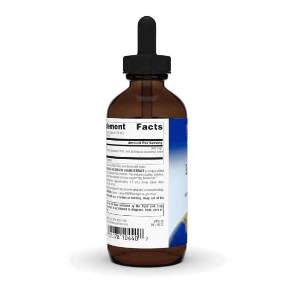 Etiqueta extracto Echinacea Goldenseal Planetary Herbals 4oz