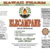 Etiqueta extracto Elecampane orgánico 64 oz Hawaii Pharm