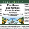 Etiqueta extracto eleuthero ginkgo terravita sin alcohol