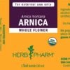 Etiqueta extracto líquido árnica Herb Pharm 1 Fl Oz orgánico