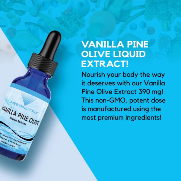 Version 1.0.0 Etiqueta del extracto líquido Vainilla Pine Olive Absonutrix