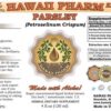Version 1.0.0 Etiqueta del extracto de perejil orgánico Hawaii Pharm