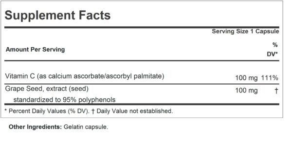 Etiqueta extracto semilla uva ANDREW LESSMAN