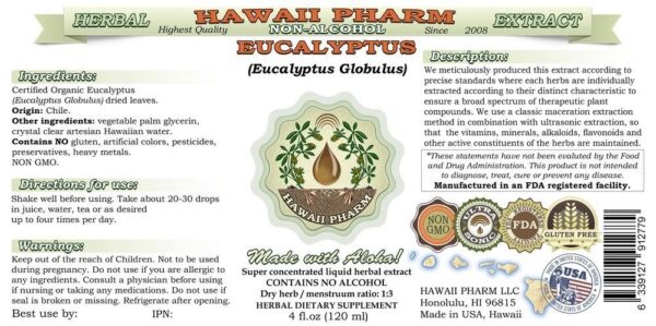 Version 1.0.0 Extracto concentrado natural de eucalipto orgánico