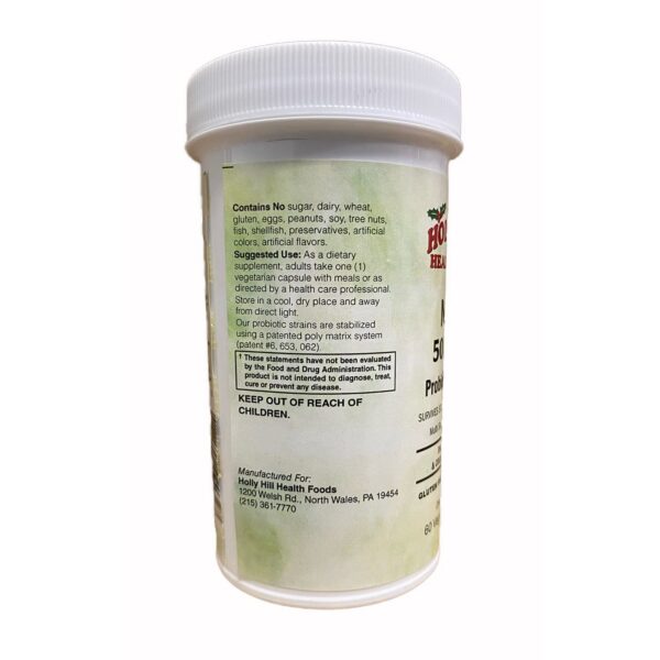 Etiqueta fórmula probiótico 50 mil millones para hombres