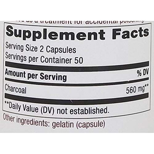 Etiqueta frasco carbón activado hi po nature's way