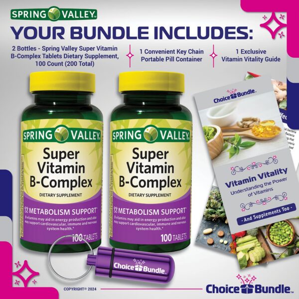 Etiqueta del complejo de vitamina B