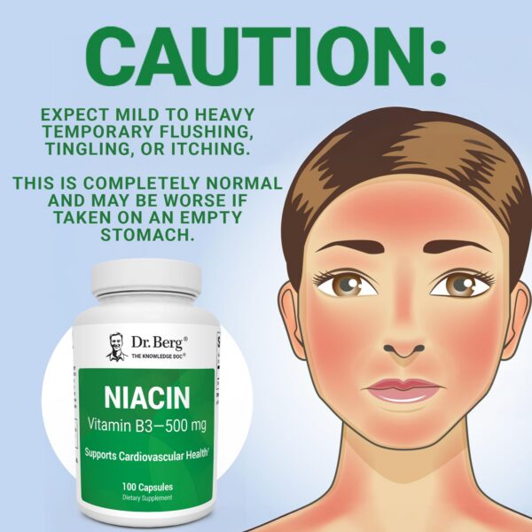 Etiqueta del frasco de niacina 125 mg