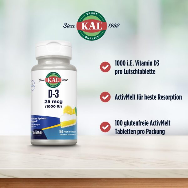 Etiqueta frasco vitamina d3 1000 ui kal activmelt