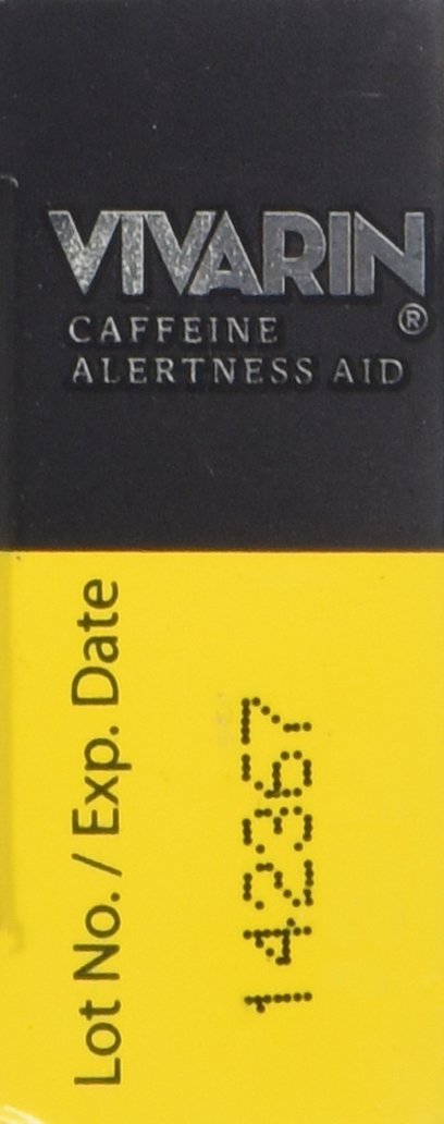 Etiqueta frasco Vivarin cafeína 48 tabletas