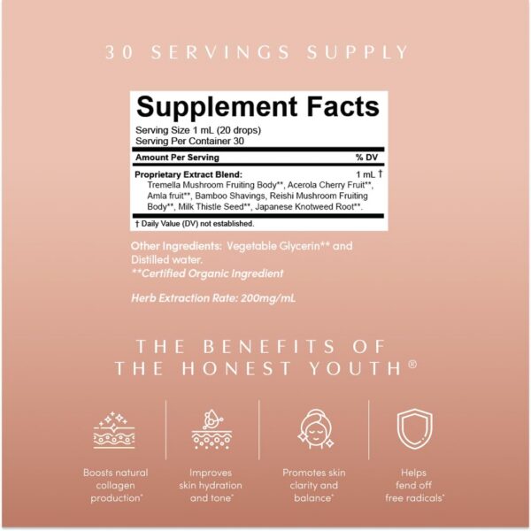 Version 1.0.0 Etiqueta de la botella The Honest Youth