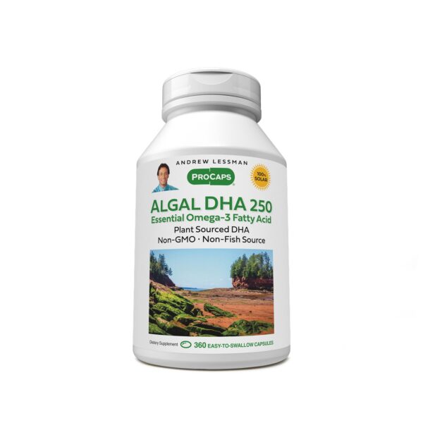 Etiqueta frontal de algal DHA 250 mg