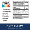 Etiqueta frontal BIORAY Kids NDF Sleepy