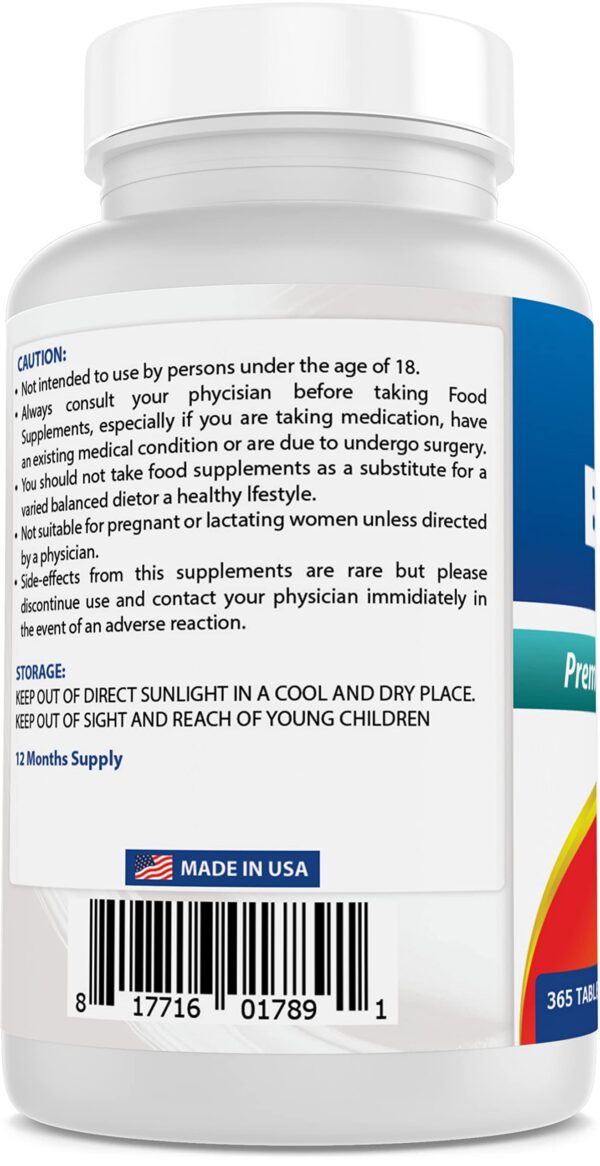 Etiqueta frontal suplemento Biotina Best Naturals 10,000 mcg