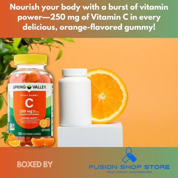 Etiqueta frontal de la caja de gomitas