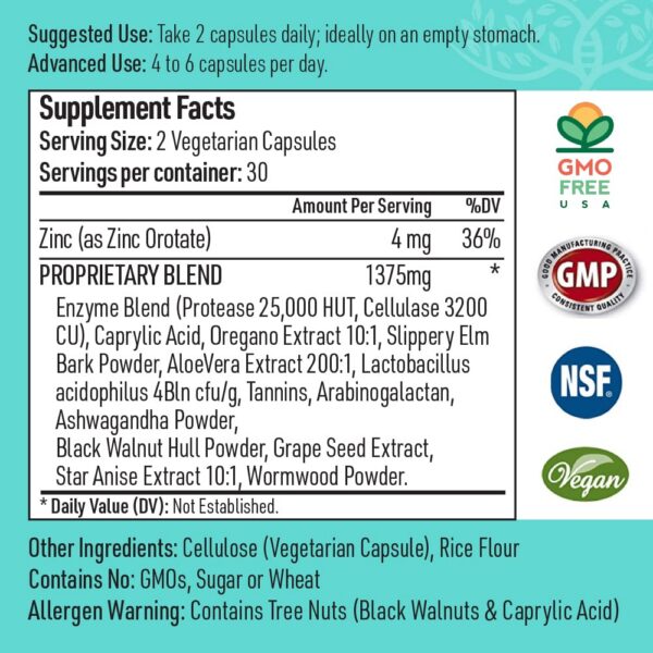 Version 1.0.0 Suplemento Liver Medic para limpieza de cándida y soporte digestivo