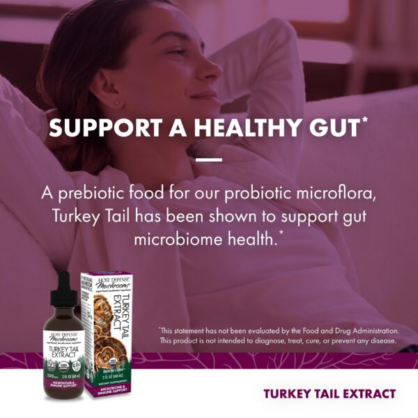 Etiqueta frontal extracto cola de pavo Host Defense