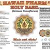 Version 1.0.0 Etiqueta frontal extracto líquido Hawaii Pharm Holy Basil