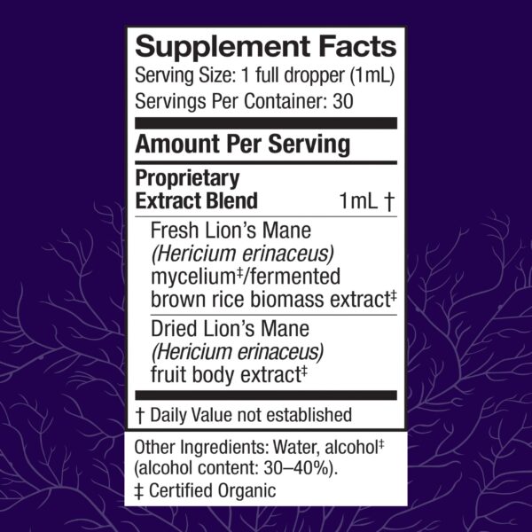 Etiqueta frontal Extracto Melena de León Host Defense