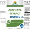 Etiqueta frontal del extracto de té verde Brieofood 1000 mg