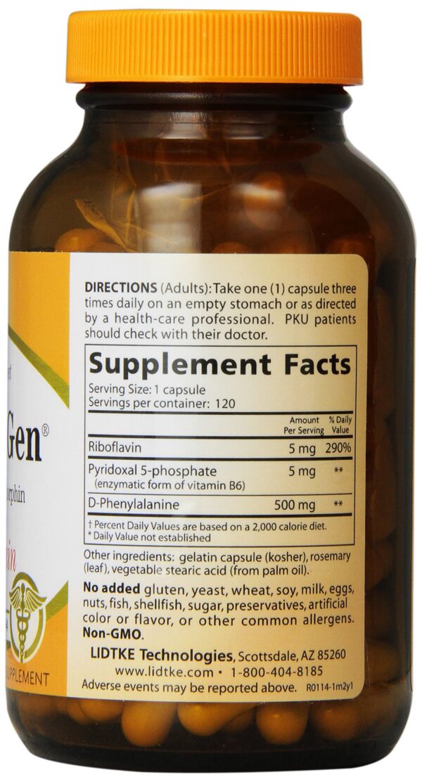 Etiqueta frontal del frasco de Endorphigen Lidtke