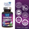 Etiqueta frontal glicinato magnesio Health Nutrition Naturals