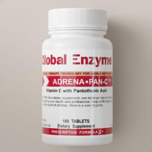 Etiqueta frontal de Global Enzyme Adrena Pan