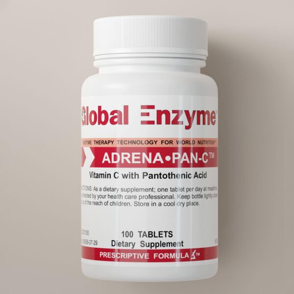 Etiqueta frontal de Global Enzyme Adrena Pan