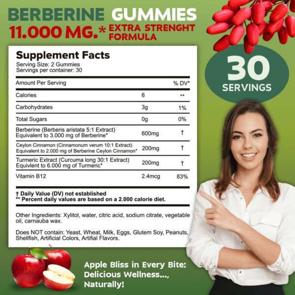 Etiqueta frontal de gomitas berberina Vitale Style