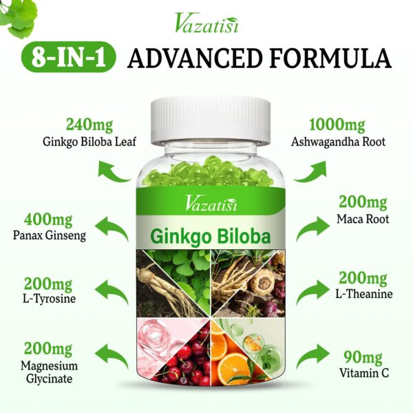 Etiqueta frontal gomitas Vazatisi con ingredientes naturales