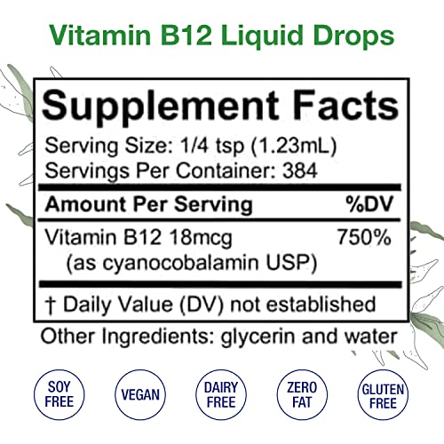 Version 1.0.0 Etiqueta frontal gotas líquidas vitamina B12 HoneyCombs