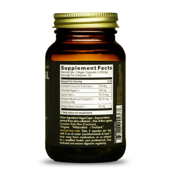 Etiqueta frontal HealthForce Carbón Supremo digestión