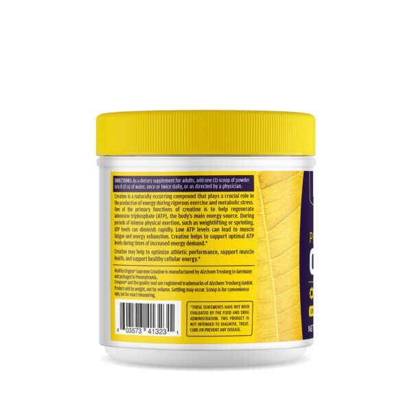 Etiqueta frontal de Healthy Origins Creapure