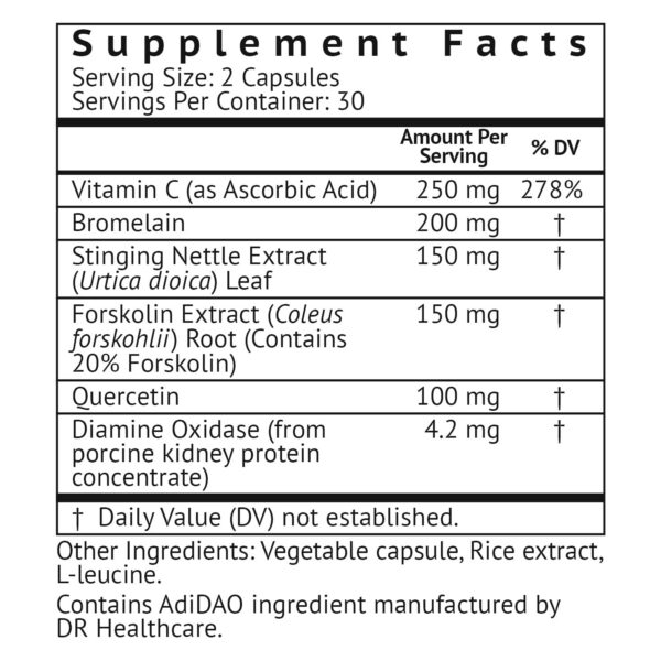 Etiqueta frontal HistaResist