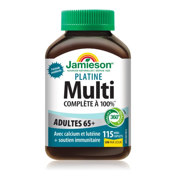Etiqueta frontal Jamieson's Platinum Multivitamin