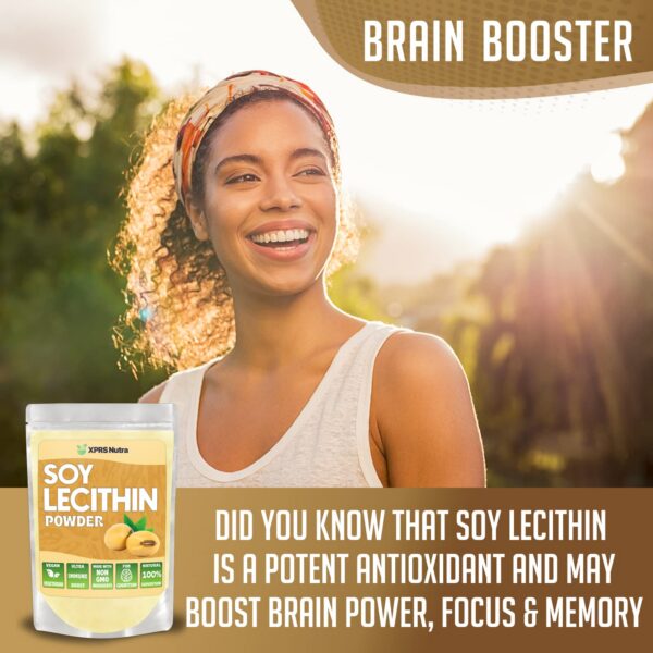 Lecitina de soja en polvo en envase