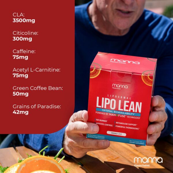 Etiqueta frontal de Liposomal Lipo Lean