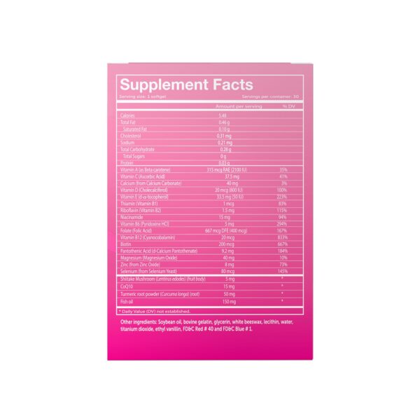 Cápsulas Vivioptal Women energía y salud femenina 30 cuenta