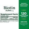 Version 1.0.0 Softgels biotina rápido efecto Nature's Bounty vitamina B
