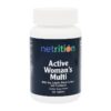 Etiqueta frontal del Netrition Active multivitaminico femenino