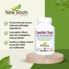 Etiqueta frontal suplemento New Roots Candida Cleanse