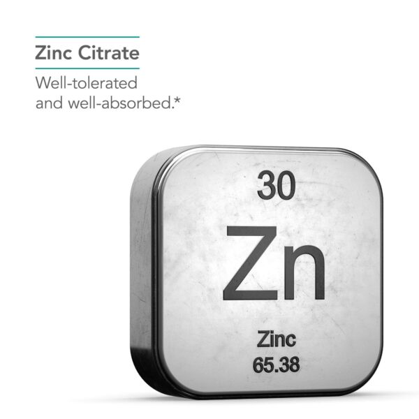 Version 1.0.0 Etiqueta frontal de Citrato de Zinc Nutricology