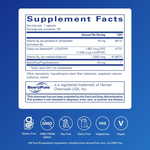 Etiqueta frontal de MethylAssist 90 cápsulas