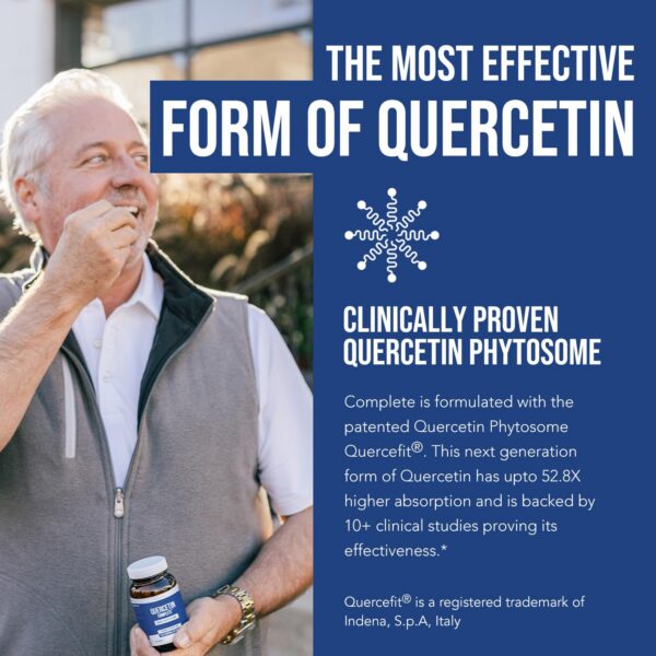 Version 1.0.0 Etiqueta frontal de Quercetin Complete