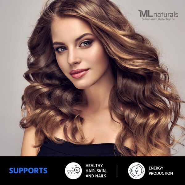 Cápsulas vegetales biotina ML Naturals vista detalle