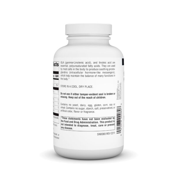 Etiqueta frontal suplemento aceite onagra Source Naturals